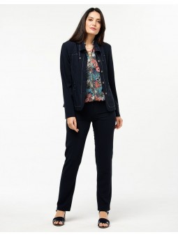 Veste cintrée marine chic D4294 Christine Laure Christine Laure