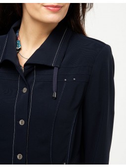 Veste cintrée marine chic D4294 Christine Laure Christine Laure