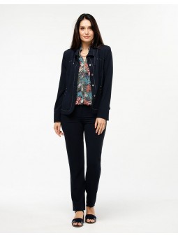 Pantalon droit marine D4295 Christine Laure Christine Laure