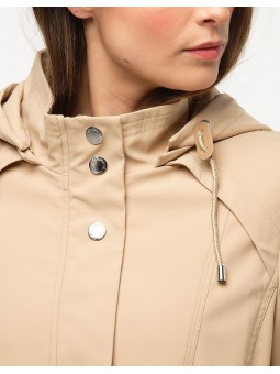 Parka sport beige sable D4044 Christine Laure Christine Laure