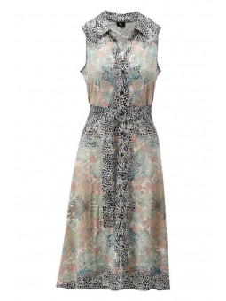 Robe imprimé fluide sans manches W348 K-Design K-DESIGN