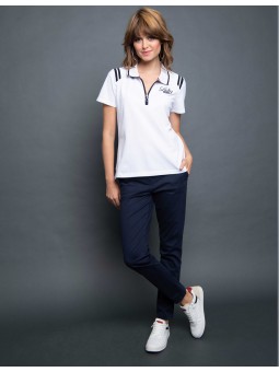 Polo femme zip uni 640404 Delahaye Lady Delahaye Lady