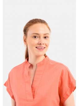 Robe uni oversize en lin 391130 Camel Active Camel Active