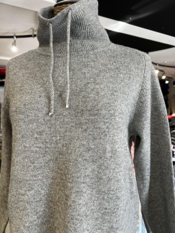 Pull col roulé gris 124603 Rabefashion RABE