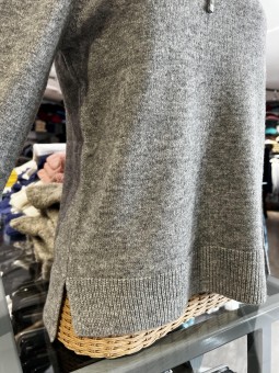 Pull col roulé gris 124603 Rabefashion RABE