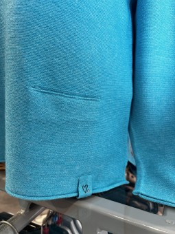 Pull uni fin col demi-montant 123616 Rabefashion RABE