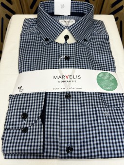 Chemise petits carreaux pointes bts 7252 Marvelis MARVELIS