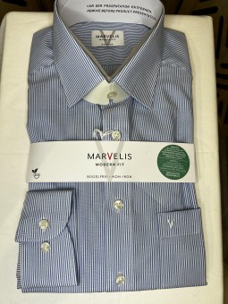 Chemise ml  rayé ciel 7754 Marvelis MARVELIS
