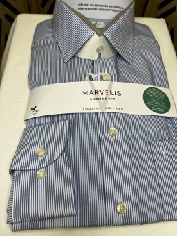 Chemise ml  rayé ciel 7754 Marvelis MARVELIS