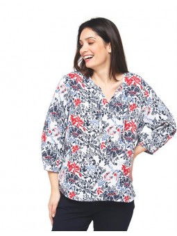 Blouse imprimé fleurs E2020 Christine Laure Christine Laure