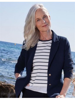 Blazer chic marine E2061 Christine Laure Christine Laure