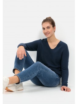 Pull en maille fine col en V 309534 Camel Active Camel Active