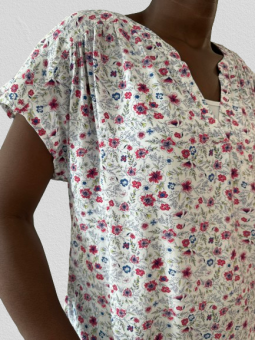 Top imprimé ODULA Elle est où la mer Elle est où la mer