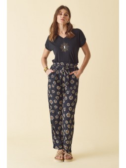 Pantalon fluide imprimé Daisy DPA071 Diplodocus Diplodocus