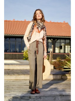 Pantalon fluide imprimé D7/8051 Diplodocus Diplodocus