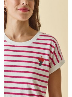 T.shirt mariniere camélia DTS220 Diplodocus Diplodocus