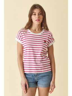 T.shirt mariniere camélia DTS220 Diplodocus Diplodocus