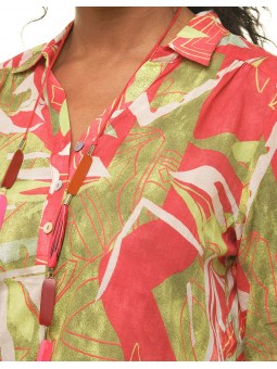 Chemise m3/4 imprimé E2353 Ch Laure Christine Laure