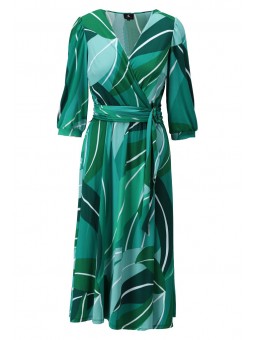 Robe chic imprimé vert Y309 K-Design K-DESIGN