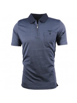 Polo uni zip jean 94944 Monté Carlo MONTE CARLO