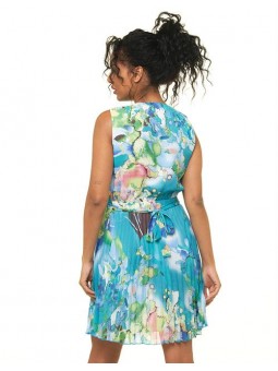 Robe plissé imprimé E2201 Christine Laure Christine Laure