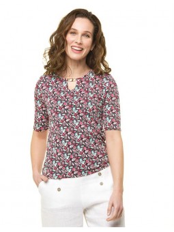 T.shirt imprimé E2588 Christine Laure Christine Laure