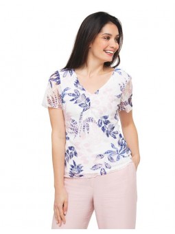 T.shirt imprimé E2729 Christine Laure Christine Laure