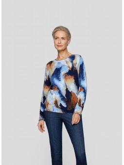 PULL imprimé légé doux 214600 Rabe RABE