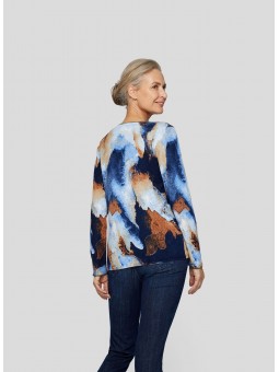 PULL imprimé légé doux 214600 Rabe RABE