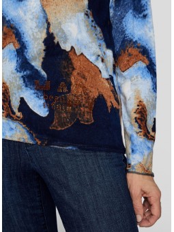 PULL imprimé légé doux 214600 Rabe RABE