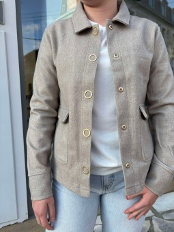 Veste en maille beige VERONICA Elle est où la mer Elle est où la mer