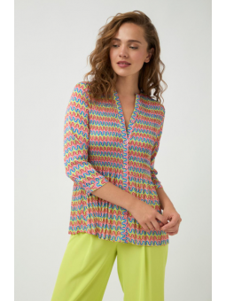 Tunique imprimé plissé OLAIA TintaStyle Tinta Style