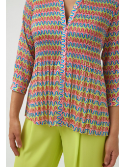 Tunique imprimé plissé OLAIA TintaStyle Tinta Style