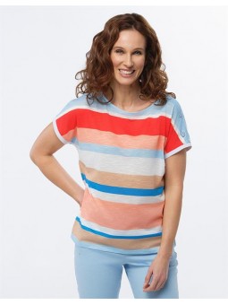 T.shirt imprimé F0030 Christine Laure Christine Laure