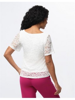 Top uni dentelle F0429 Christine Laure Christine Laure