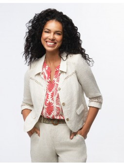 VESTE LIN F0346 Christine Laure Christine Laure