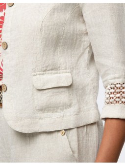 VESTE LIN F0346 Christine Laure Christine Laure