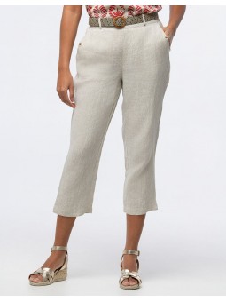 Pantacourt en lin F0347 Christine Laure Christine Laure