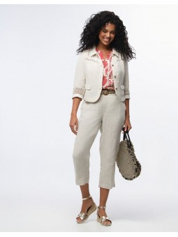 Pantacourt en lin F0347 Christine Laure Christine Laure