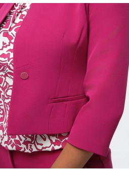 Veste chic tailleur fushia F0243 Christine Laure Christine Laure