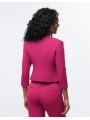 Pantalon uni fushia coupe droite F0245 Christine Laure Christine Laure