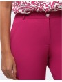Pantalon uni fushia coupe droite F0245 Christine Laure Christine Laure