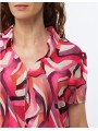 Chemisier imprimé fushia F0255 Christine Laure Christine Laure