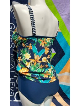 Tankini imprimé fleurs 18019 bonnet C Sunmarin Sunmarin