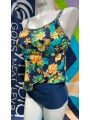 Tankini imprimé fleurs 18019 bonnet C Sunmarin Sunmarin