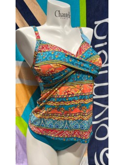 Tankini imprimé corail 38602 OLYMPIA Olympia