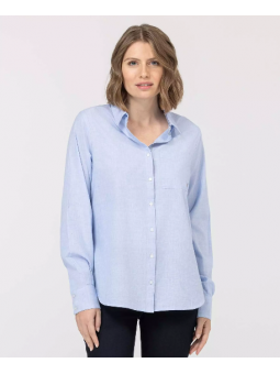 Chemisier femme ciel CLITCHE Elle est ou la mer Elle est où la mer