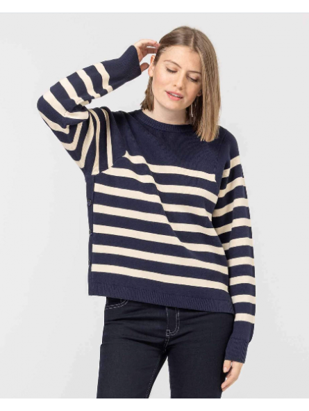 Pull rayé KOULI Elle est ou la mer Elle est où la mer