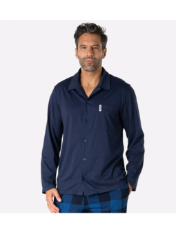 Pyjama long LU08 ouvert homme col T Camper Eminence EMINENCE