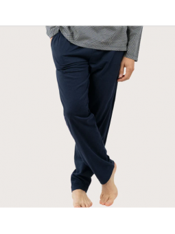 Pyjama long LP66 col V homme Mercerisé Eminence EMINENCE